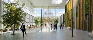 Für dieses Dach machte sich Thomas Rau auf die Suche nach einem Achterbahnbauer. Das Ergebnis: 35 Prozent weniger Stahl als bei einem herkömmlichen Dach.