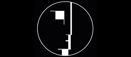 Logo noir "Bauhaus", 1922 de Oskar Schlemmer