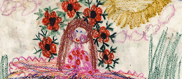 ユスティナ・ケーケのお姫様の絵　