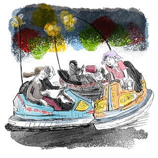 À propos la foire: Avant, tous mes amis doivent aller avec moi sur la Dippemess (= foire de la céramique) en septembre