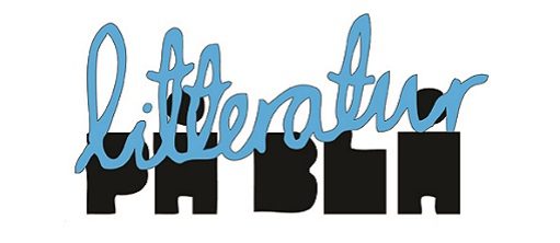 Logo Litteratur på Blå