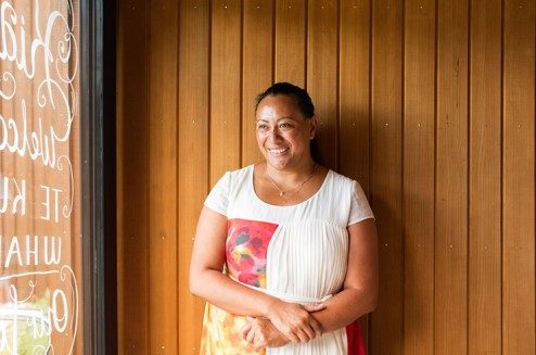 Kirsti Luke, Geschäftsführerin von Te Uru Taumatua, im Tūhoe-Te-Kura-Gebäude.
