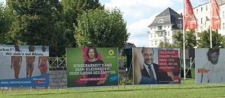 Předvolební plakáty v Berlíně 