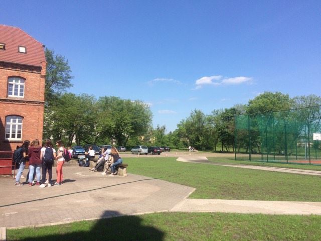 Schulpause in Polen