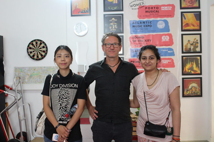 Josee, Frank & ich (Piranha Records Büro)