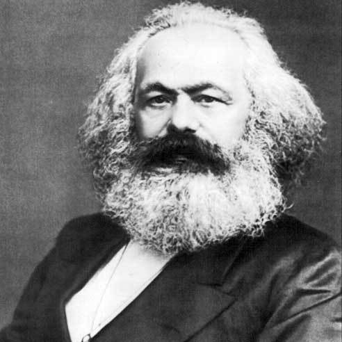 Ein Portrait von Karl Marx