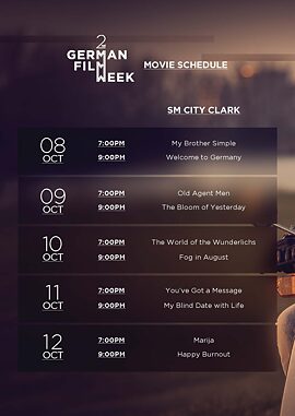 Full Schedule of the German Film Week in Clark
