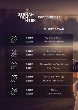 German Film Week in Davao Full Schedule