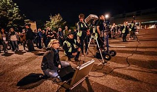 Sarah Adam during the screening in Quebec