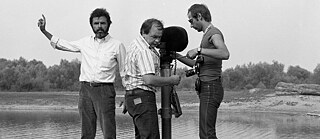 Sohrab Shahid Saless-Portrait _on set_Bert Schmidt_Set Willow Tree