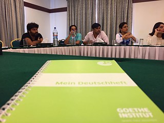 Erster Workshop von Filmtalente – Stimmen aus Pakistan und Afghanistan (Film Talents – Voices from Pakistan and Afghanistan).