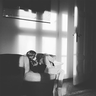 Emailing friends in Australia.