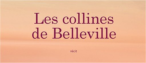 Georges-Arthur Goldschmidt - Les collines de Belleville - couverture du livre