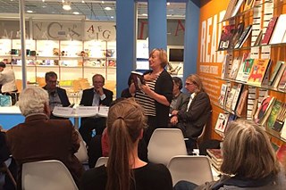 Claudia Hahn-Raabe apresenta a antologia "Às vezes são precisas rimas destas" na Feira do Livro de Frankfurt; 13.10.2017