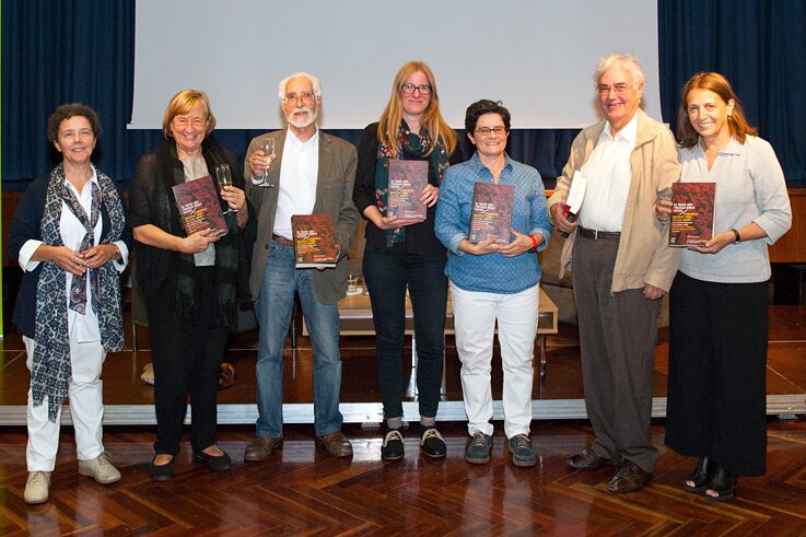 Organisatoren und Übersetzer bei der Buchvorstellung in Lissabon; 26.10.2017