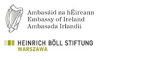 Logo Ambasady Irlandii i Fundacji Heinricha Bölla