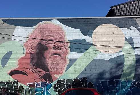 Kevin Ledo "David Suzuki with Atlantic Salmon"