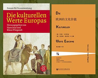 Die kulturellen Werte Europas, Cover deutsch und chinesisch