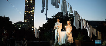 Pernikahan di atap Goethe-Institut Tokyo