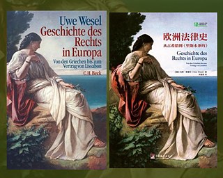 Geschichte des Rechts in Europa, Cover deutsch und chinesisch &copy; ©C.H. Beck; Central Compilation and Translation Press (CCTP) Geschichte des Rechts in Europa, Cover deutsch und chinesisch