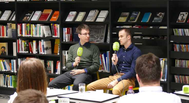 Diskusia Keď čísla prehovoria: Ako môžu dáta pomôcť demokracii Pavol Lacko (Aliancia Fair-Play), dátový novinár Stefan Wehrmeyer