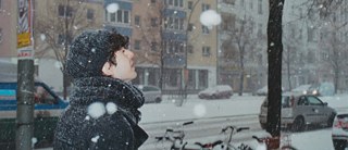 Me doing my best impression of someone who enjoys Berlin winters.