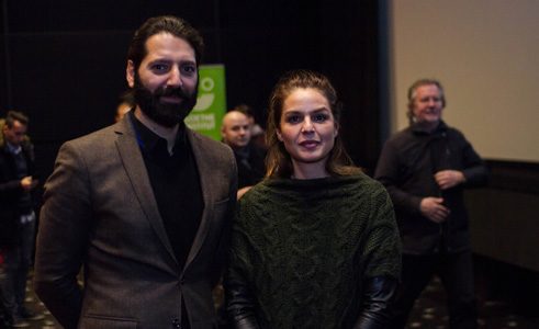 Režissöör Nina Vukovic ja produtsent Benjamin Talsik 2017. aasta PÖFF-il