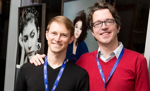 Produzent Markus Reinecke (r.) und Regisseur Oliver Kienle vor der Filmvorführung 