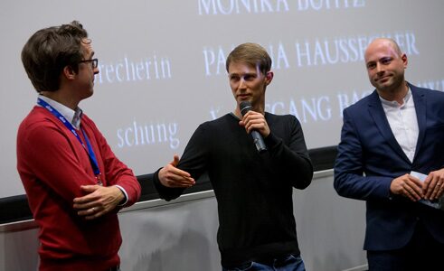 Q&A zum Film „Die Vierhändige“ mit Produzent Markus Reinecke (v. l.) und Regisseur Oliver Kienle