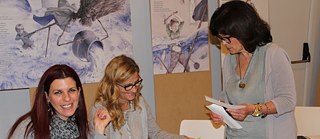 Arbeit an den Thementischen