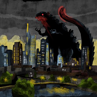 Si ce devait être la fin de l'humanité, j'aimerais avoir la visite de Godzilla, à cause de la skyline de Francfort. Je l'admirerais d'un des nombreux ponts de la ville.
