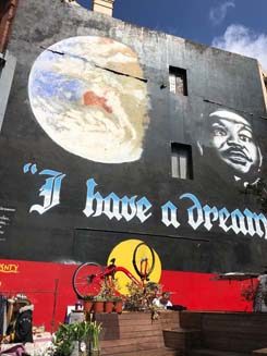 „I have a dream!“ is Newtown’s most famous mural by Andrew Aiken and Juilee Pryor.