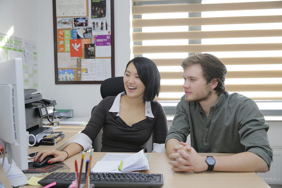 Ben Rangnick mit Mungunbayar Enkhbayar