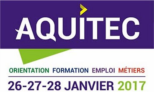 Logo Aquitec avec la date de l'évènement