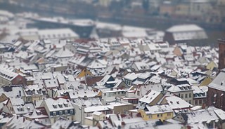 Verschneites Heidelberg