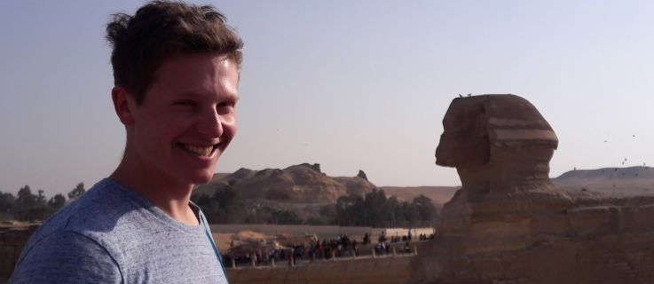 Foto vor der Sphinx