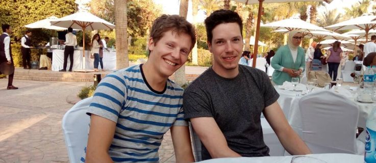 Foto von mir und meinem Kumpel Martin