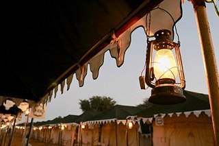 Beduinen-Zelte auf dem Campingplatz