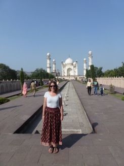 Foto von mir vor dem Taj Mahal
