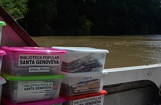 Libros a bordo y bien protegidos del agua.