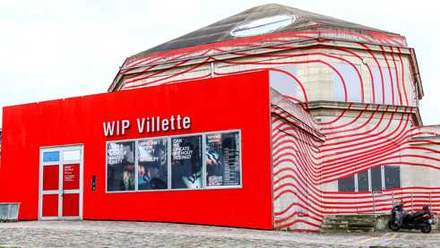 Main entrance to WIP Vilette.