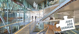 <strong>Thinking about the future? Just Add German:</strong> Adding German opens doors to success in college admissions and beyond. You’re not the kind of person who leaves the future to chance. You know what you want and are willing to work hard to get it. Taking German in high school opens doors to more academic and career opportunities than you’d ever imagine. &copy; © Goethe-Institut USA / Bernhard Ludewig Thinking about the future? Just Add German