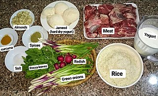 Was kaufe ich für ein typisches Gericht in Jordanien ein?