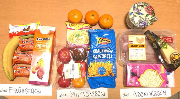 Wie sieht das Frühstück/Mittagessen/Abendessen in Lettland aus?