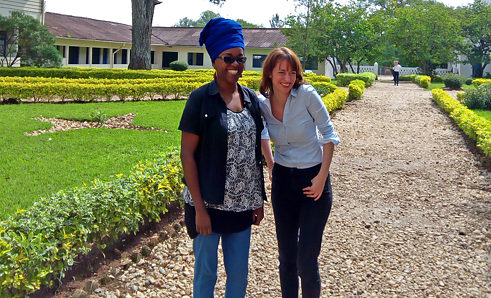 Sarah Stricker and Odile Gakire Katese