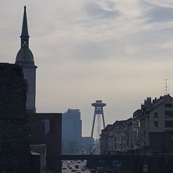 Nachweisbare Brüche in der urbanen Struktur, hier in Bratislava