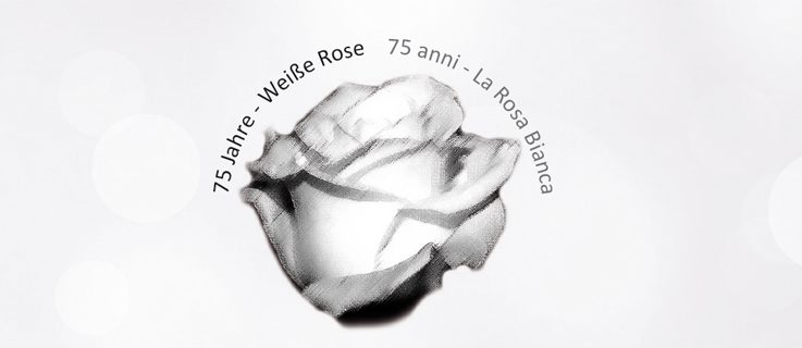 Logo 75 anni - La Rosa Bianca