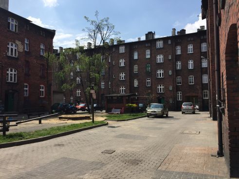 Schlesische Arbeiterhäuser Innenhof