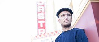 Frederick Lau in front of the Casto Theatre in San Francico, which is the site of the Berlin & Beyond Film Festival. 
