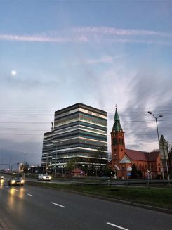 Sonnenuntergang über Katowice